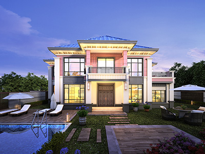 農(nóng)村小別墅設(shè)計(jì)圖，寧?kù)o自然，時(shí)尚雅居