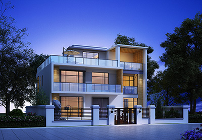 農(nóng)村二層小別墅設(shè)計圖，簡約風(fēng)格，現(xiàn)代人的最愛