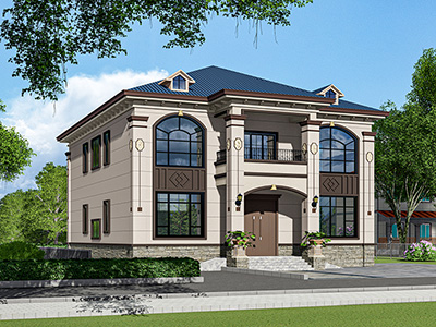 農(nóng)村房屋設(shè)計(jì)圖，二層小別墅，大氣美觀，造價(jià)便宜！