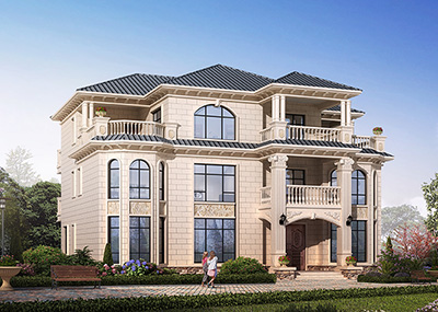 農(nóng)村房屋設(shè)計(jì)圖，三層歐式，獨(dú)樹一幟全村都羨慕！