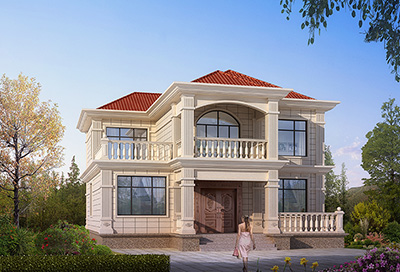 農(nóng)村二層自建別墅，自帶大露臺，人見人愛。