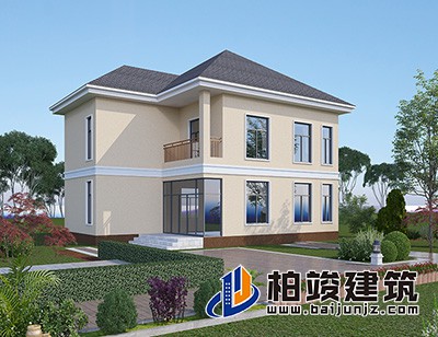 這是一種非常適合農(nóng)村自建的別墅設(shè)計，造價便宜，經(jīng)濟實惠。