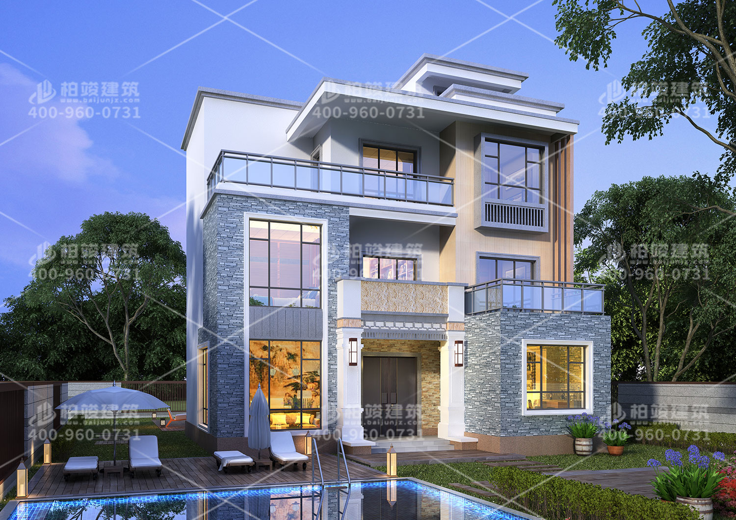 傳統(tǒng)中式經(jīng)典別墅設(shè)計圖紙。