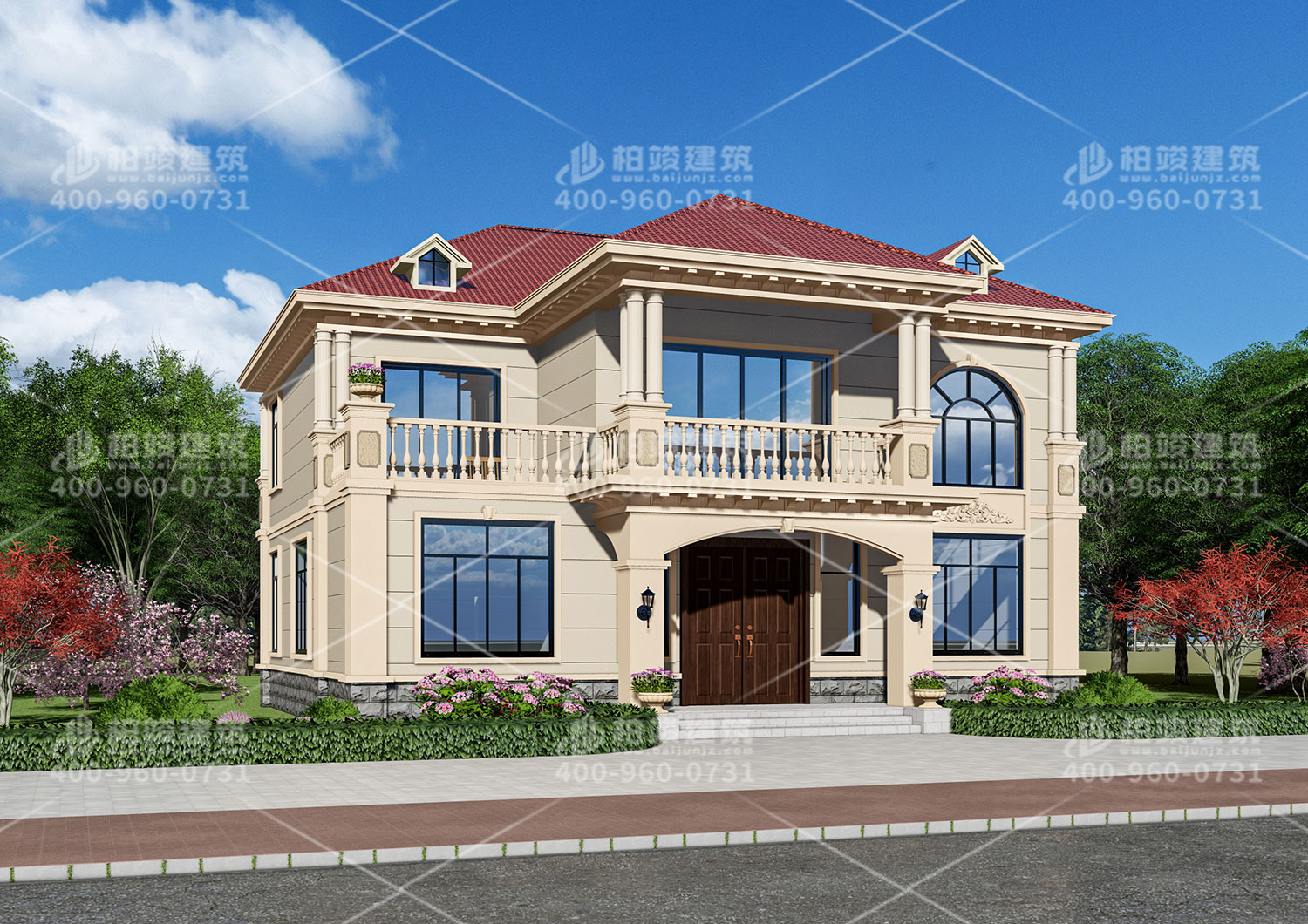 三層別墅設(shè)計圖紙及效果圖大全，千金不換的房子。