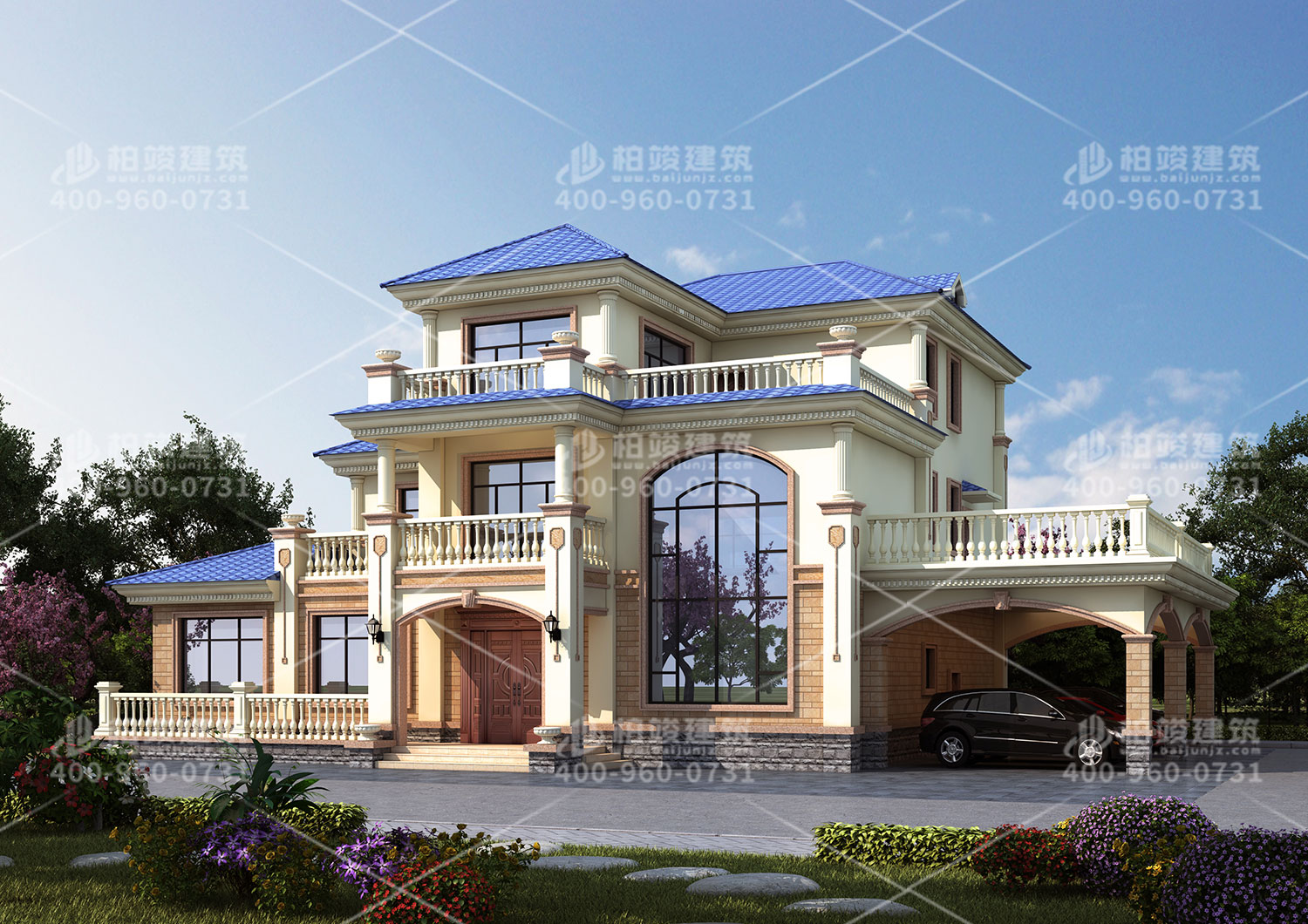 冬季施工鄉(xiāng)村二層住宅的區(qū)別。