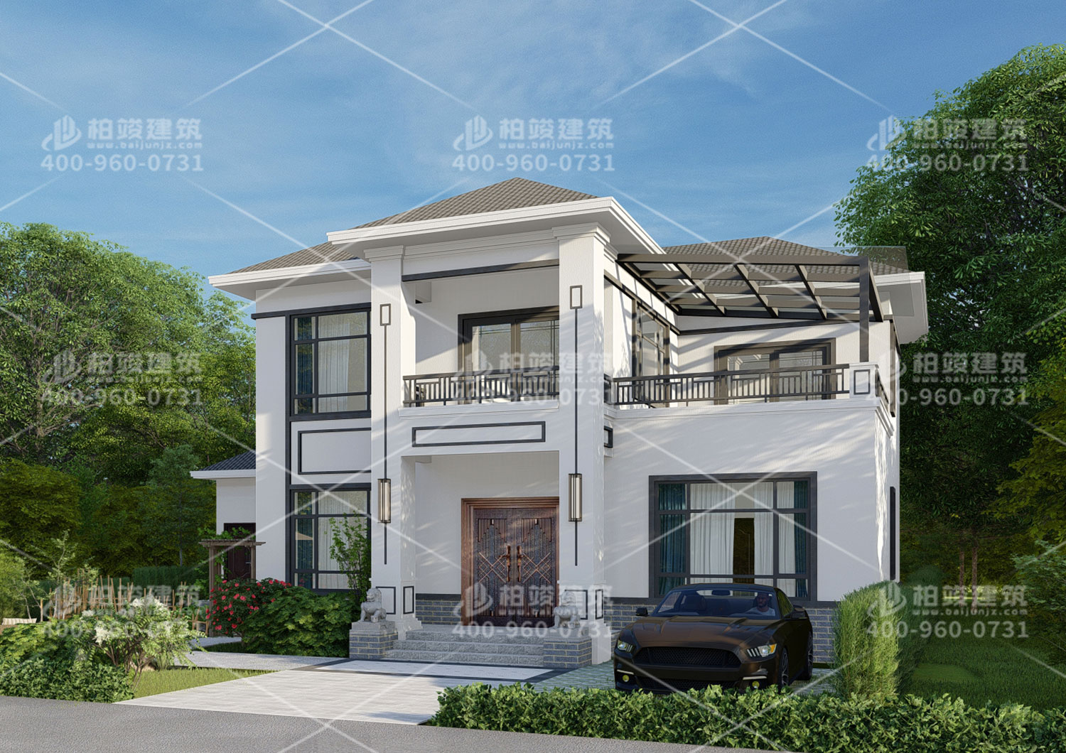 新農(nóng)村別墅設(shè)計圖一層，歐式風(fēng)格。