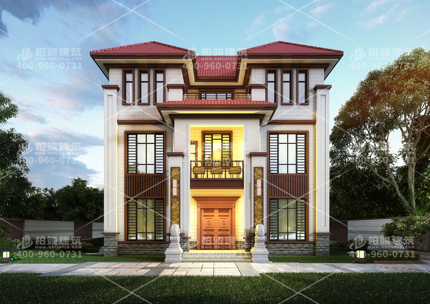 農(nóng)村房屋設計效果圖大全，樸實自建房。