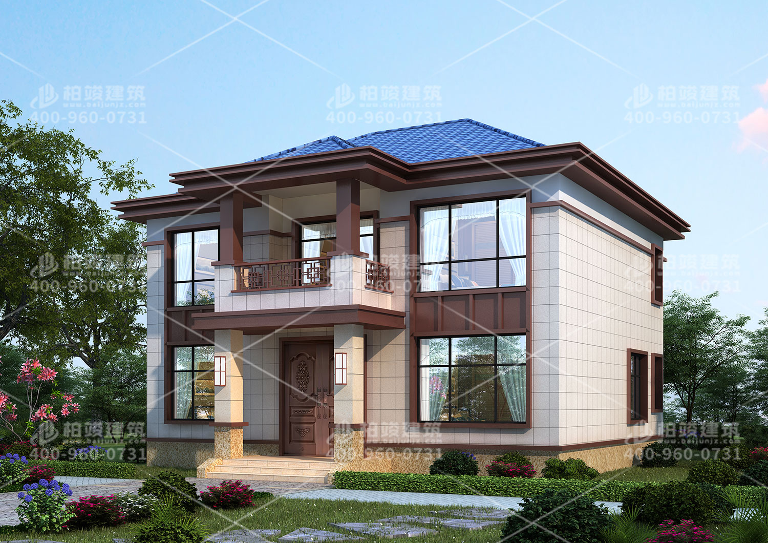 帶陽臺(tái)三層自建房，晾曬空間足。