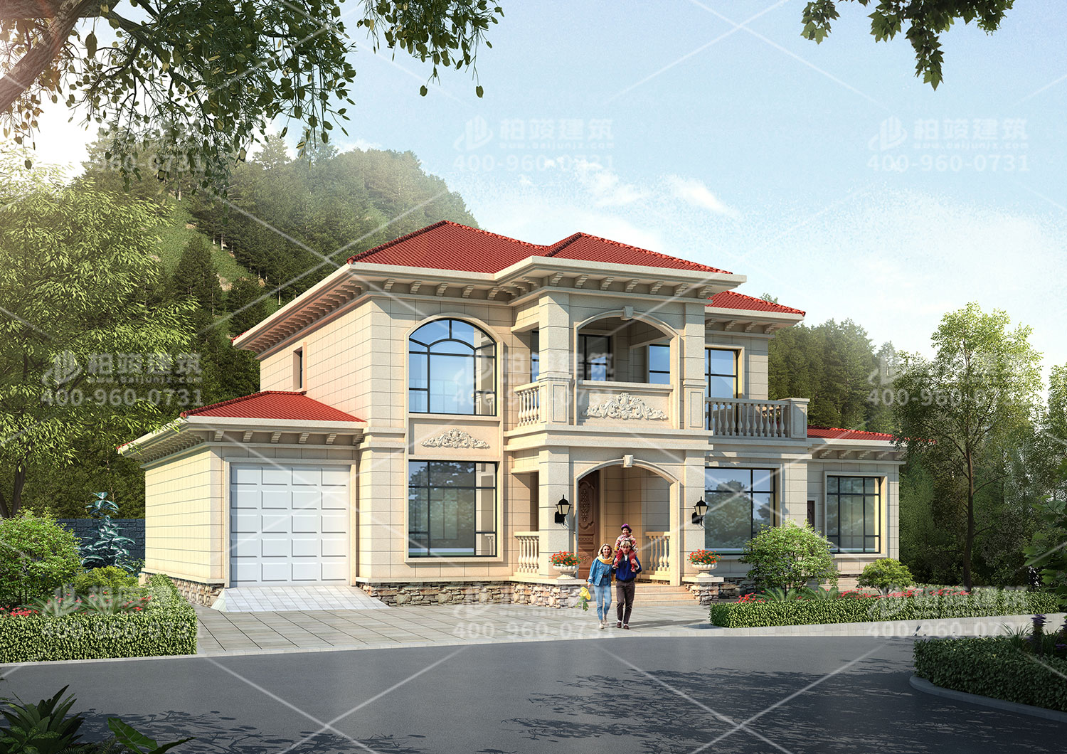 二層坡屋頂度假別墅設(shè)計(jì)，放假休閑的好居所。