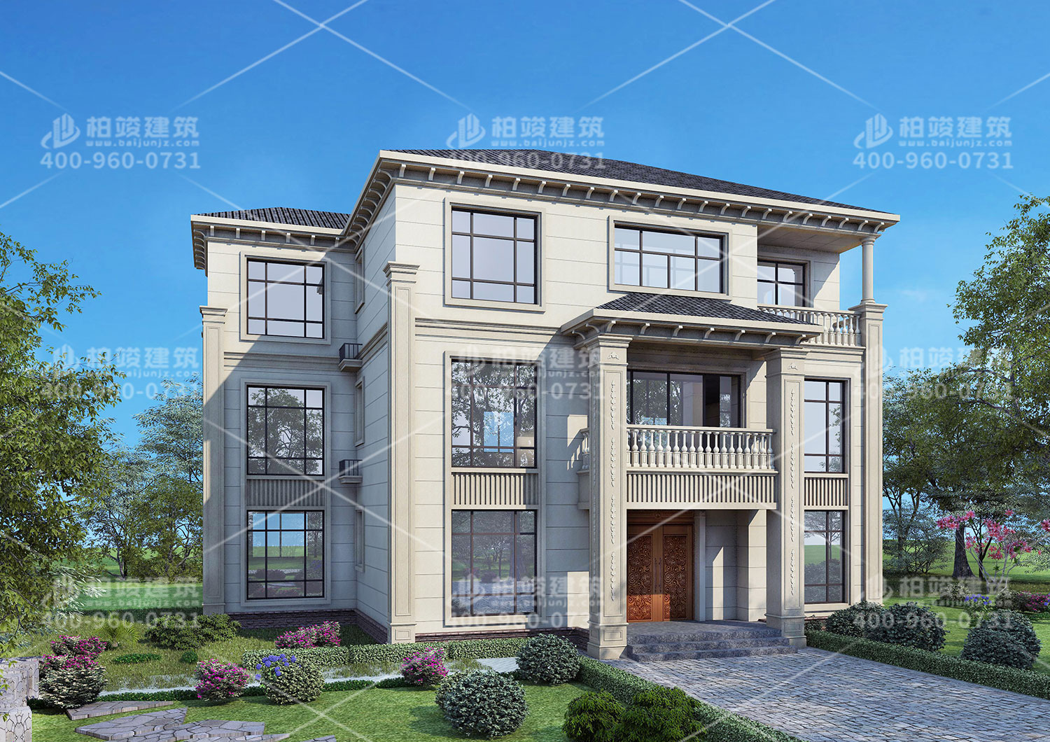 三層別墅設(shè)計(jì)，帶書房給小孩一個(gè)安靜的學(xué)習(xí)環(huán)境。