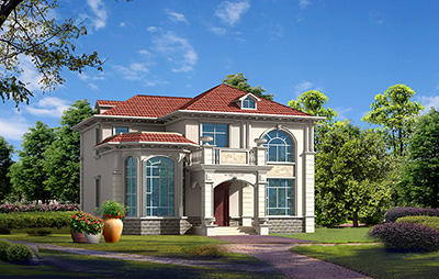 二層框架結(jié)構(gòu)別墅，帶閣樓