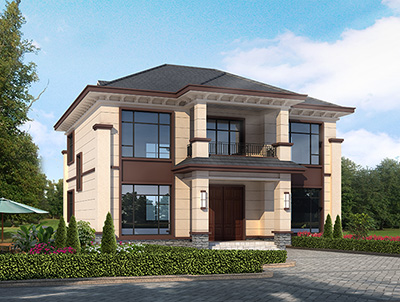 中式二層樓房設(shè)計圖，造價30萬左右。