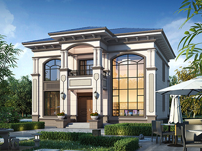 鄉(xiāng)村二層小別墅設(shè)計(jì)圖，cad全套圖紙。