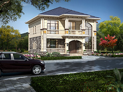 二層歐式樓房設(shè)計(jì)圖，有大自然氣息的住所。