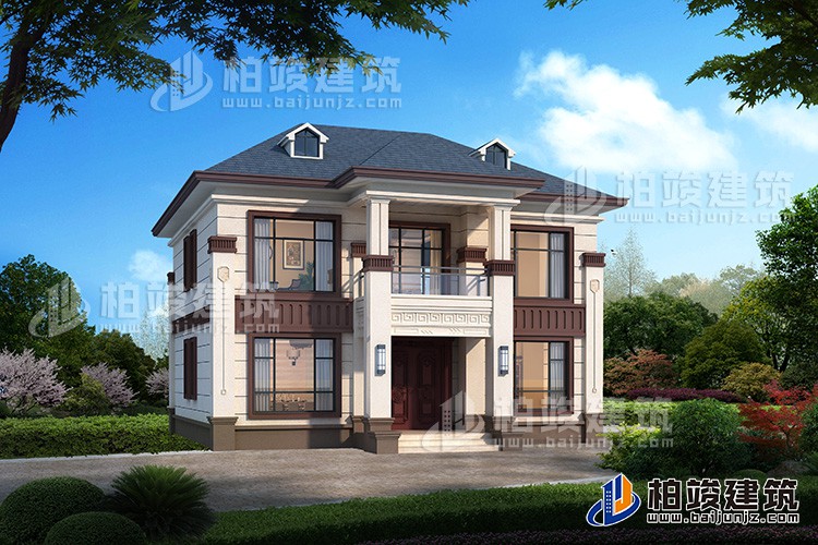 鄉(xiāng)村二層樓房設計圖 占地面積136平。