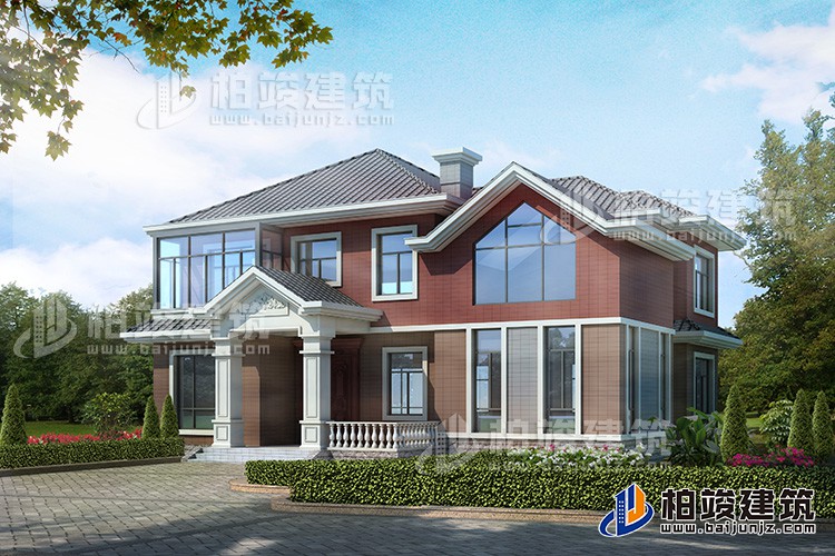 二層別墅設(shè)計(jì)圖，造價(jià)實(shí)惠。