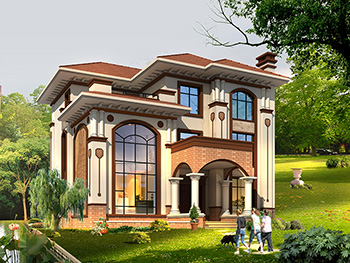 農(nóng)村三層復(fù)式樓房設(shè)計(jì)圖及效果圖，復(fù)式磚混結(jié)構(gòu) 造價(jià)30萬