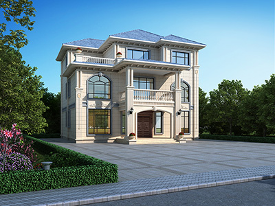 三層歐式別墅設(shè)計圖紙 農(nóng)村房屋設(shè)計平面圖